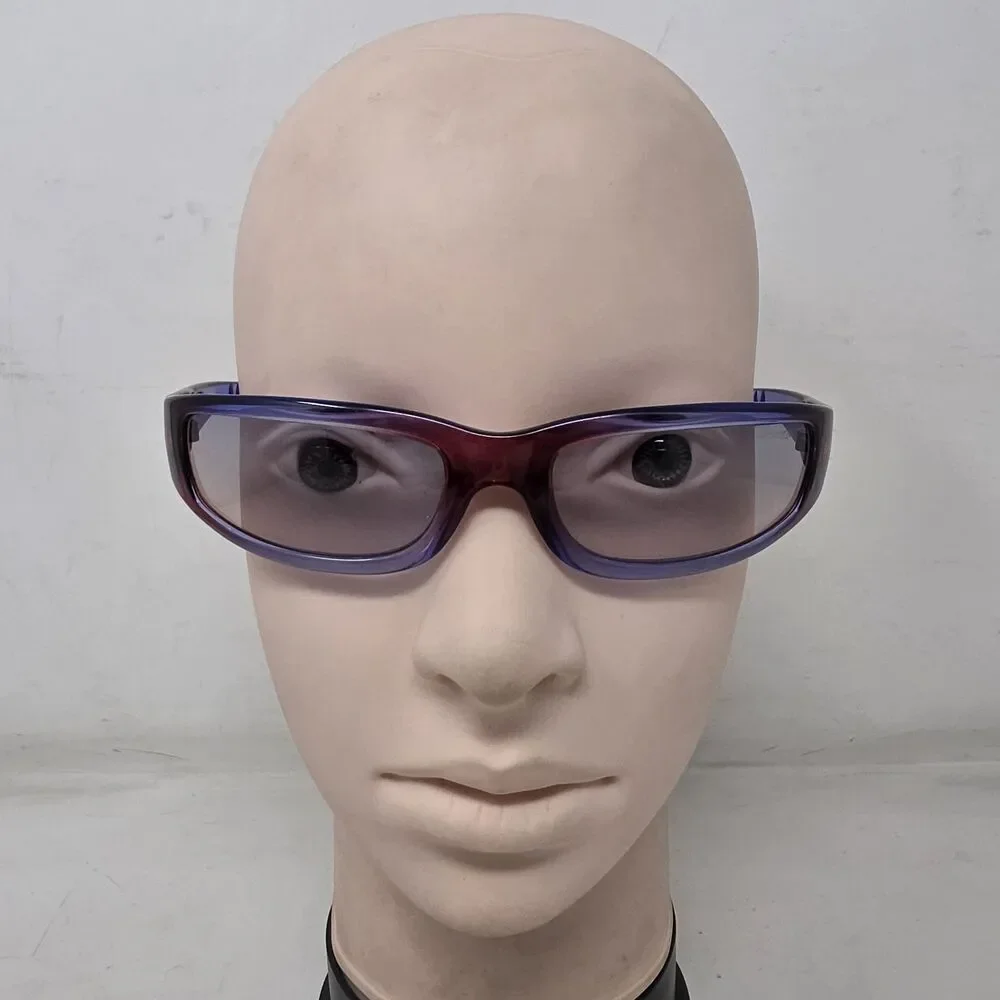 Vtg Arnette Sunglasses Red and Blue Frames and Lenses 4009-116/2B Made In Italy